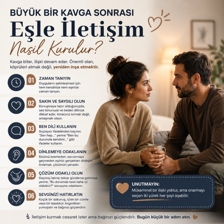 Büyük Bir Kavga Sonrası Eşle İletişim Nasıl Kurulur?