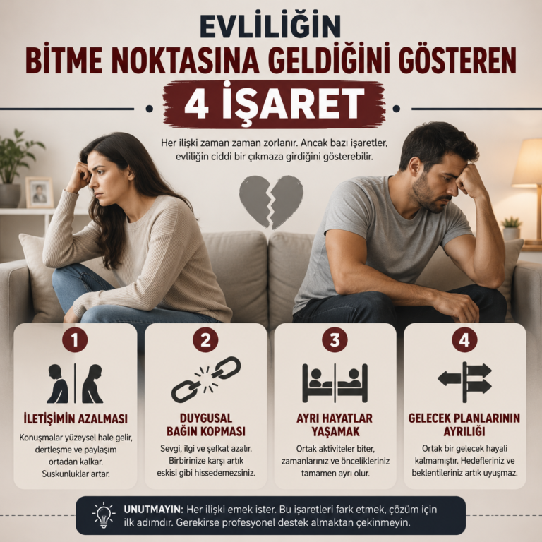 Evliliğin Bitme Noktasına Geldiğini Gösteren 4 İşaret