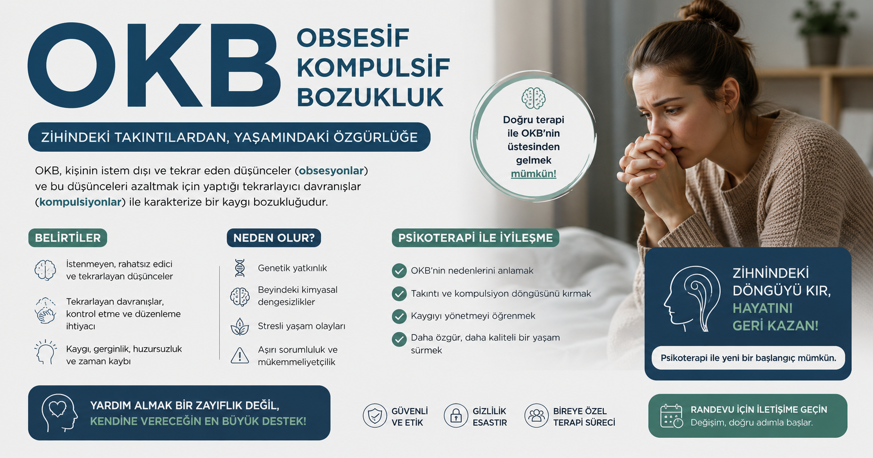 OKB (Obsesif Kompulsif Bozukluk) Nedir? Belirtileri ve Tedavisi