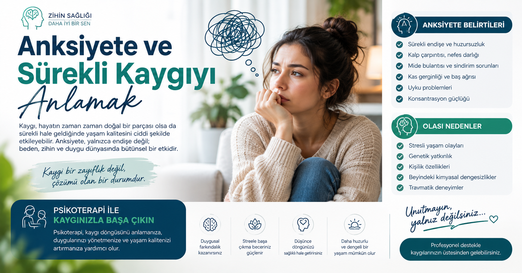 Anksiyete Nedir? Belirtileri, Nedenleri ve Tedavisi