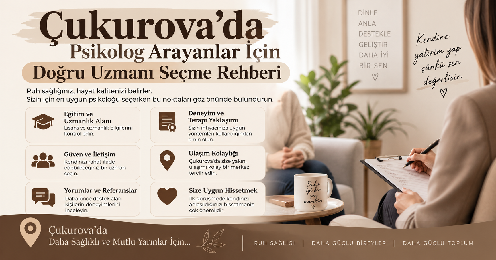 Çukurova'da Psikolog Arayanlar İçin Rehber 1 Çukurova’da Psikolog Arayanlar İçin Rehber